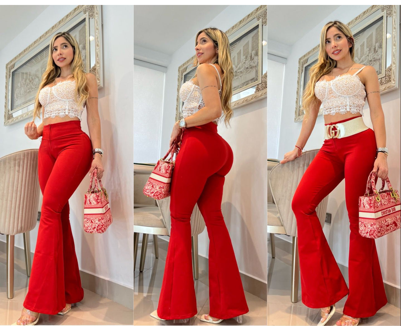 Leggings Bota Campana con cierre