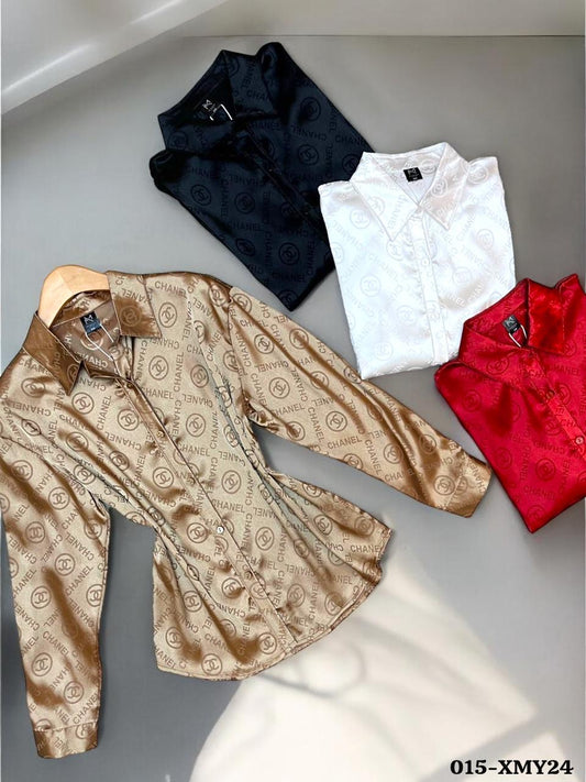015- Satin Shirt Cha.nel