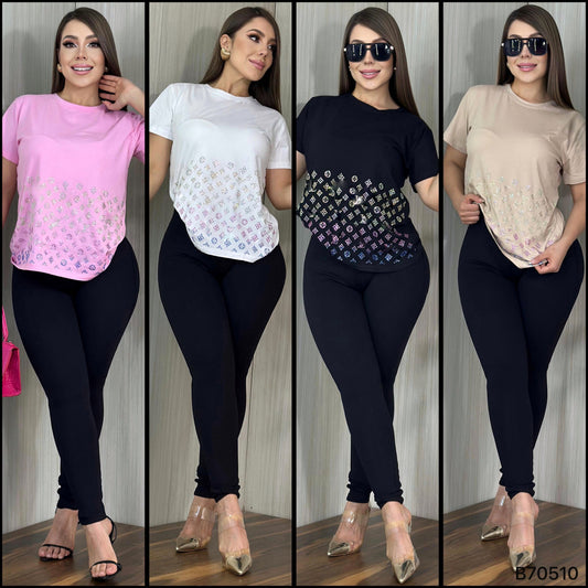 B70510- Blusa pedrería L.V