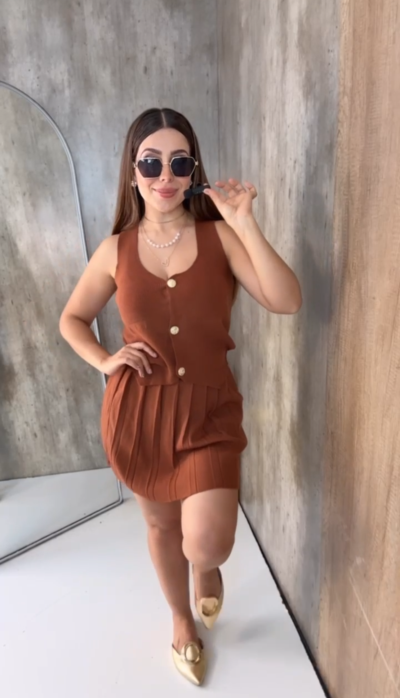 DFK5- Knit Skirt Set