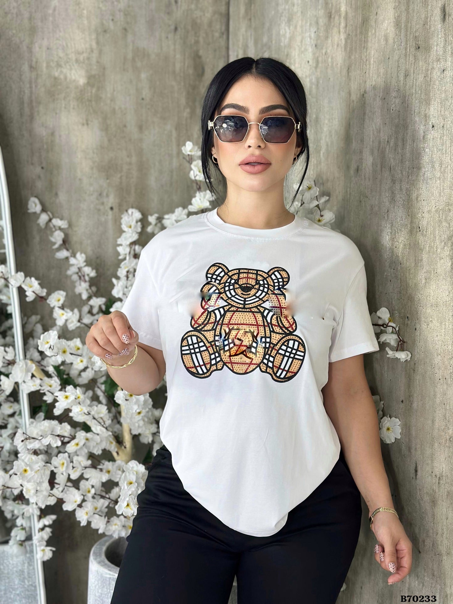Blusa Oso Pedrería