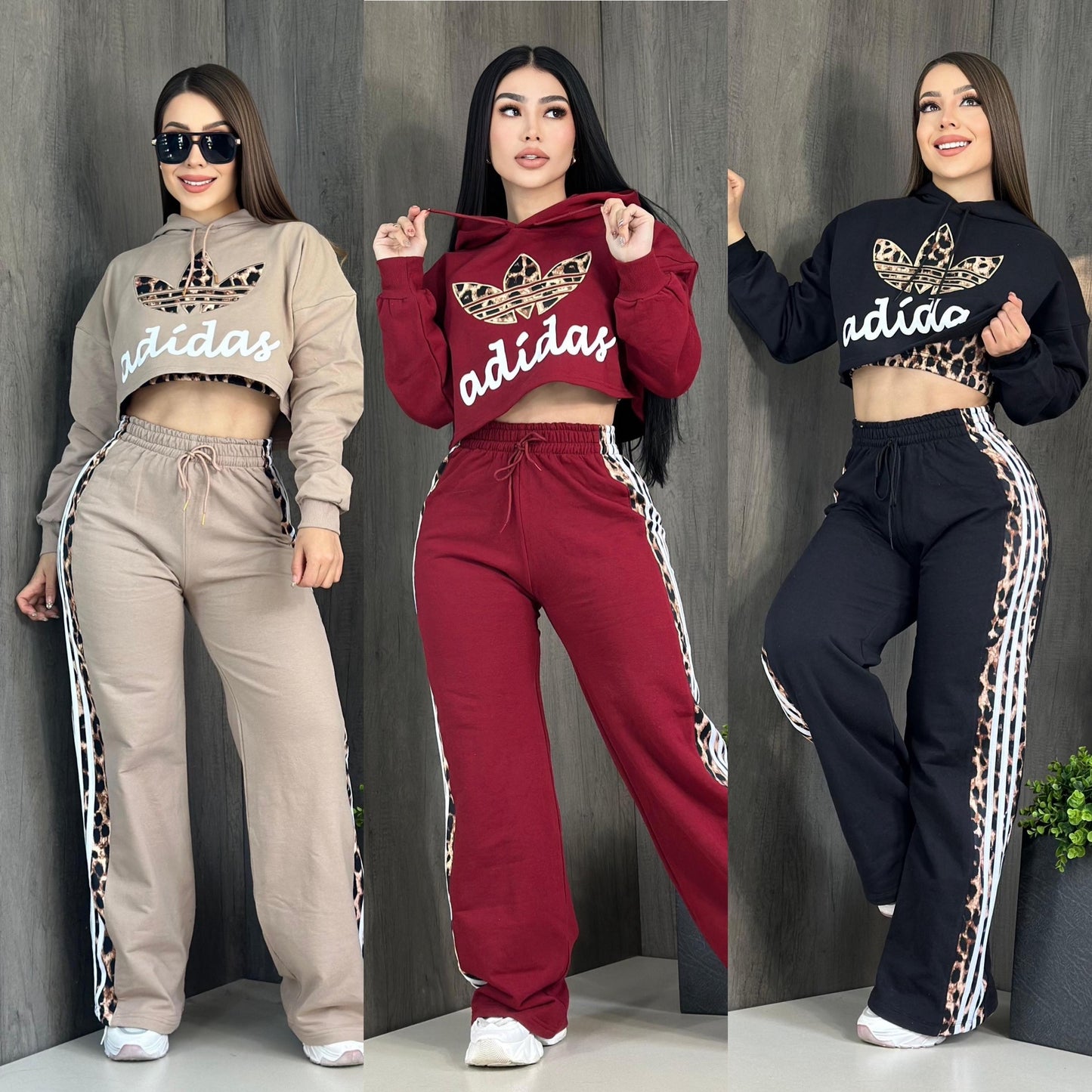 A4S- Animal print Ad1das set - 3 piezas