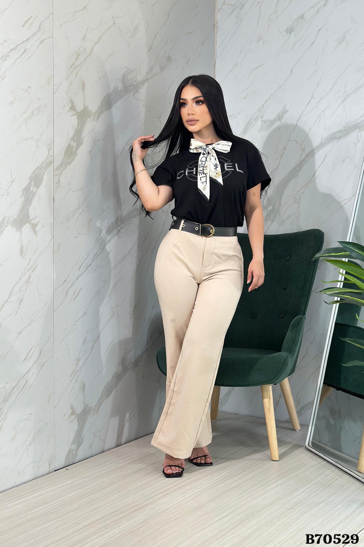 B70529- CC Sequin Blouse