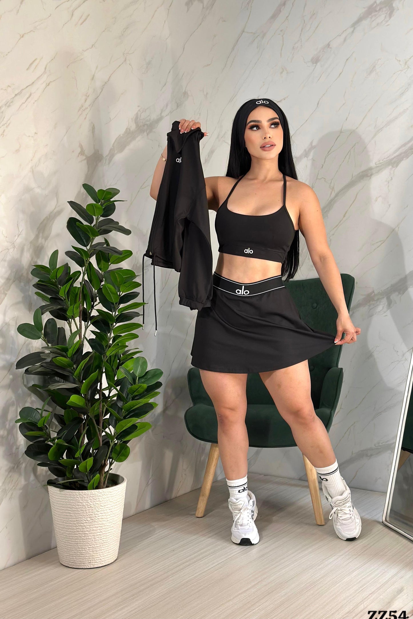 ZZ54- Skort Set -4 pieces