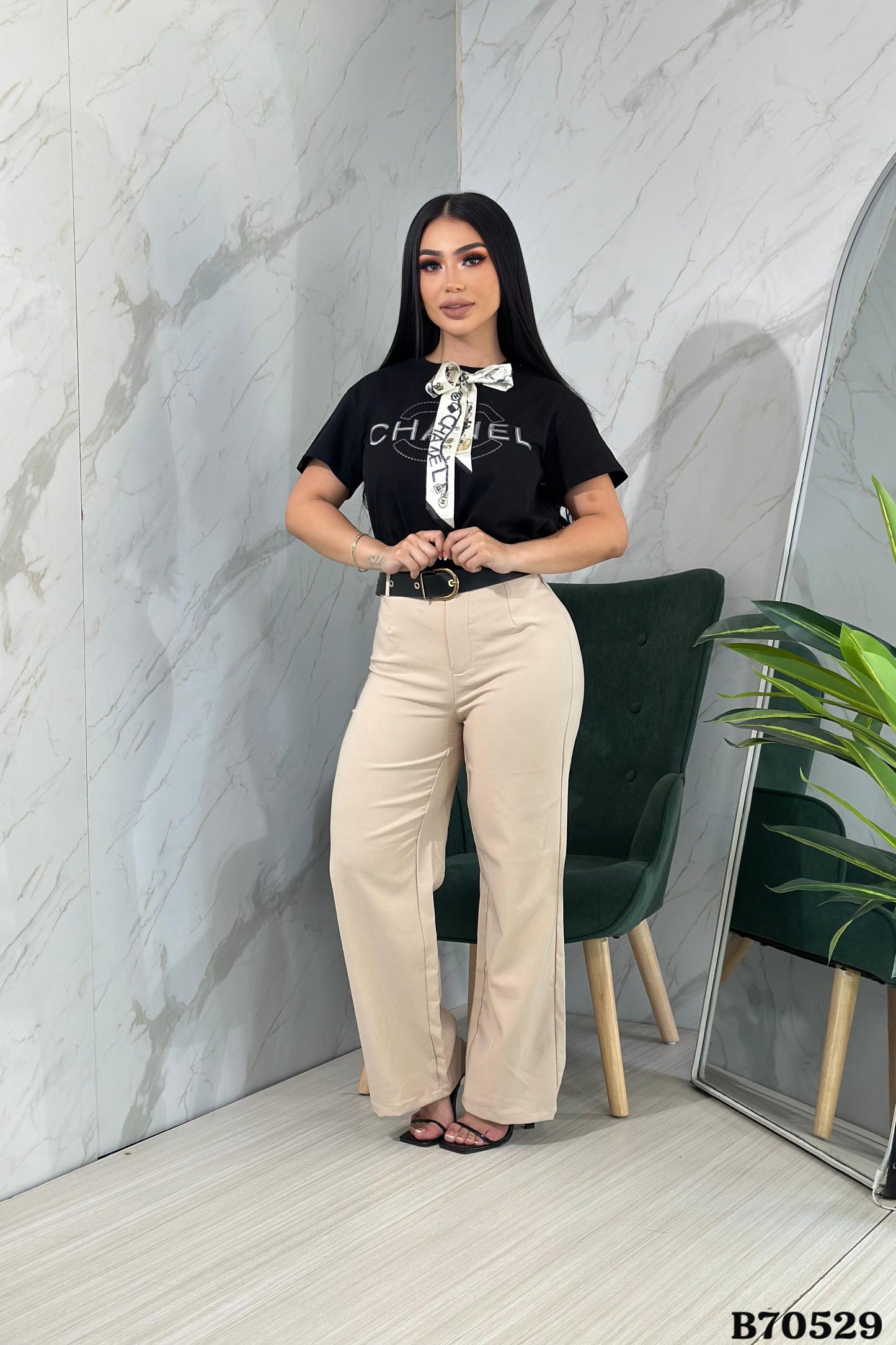 B70529- CC Sequin Blouse