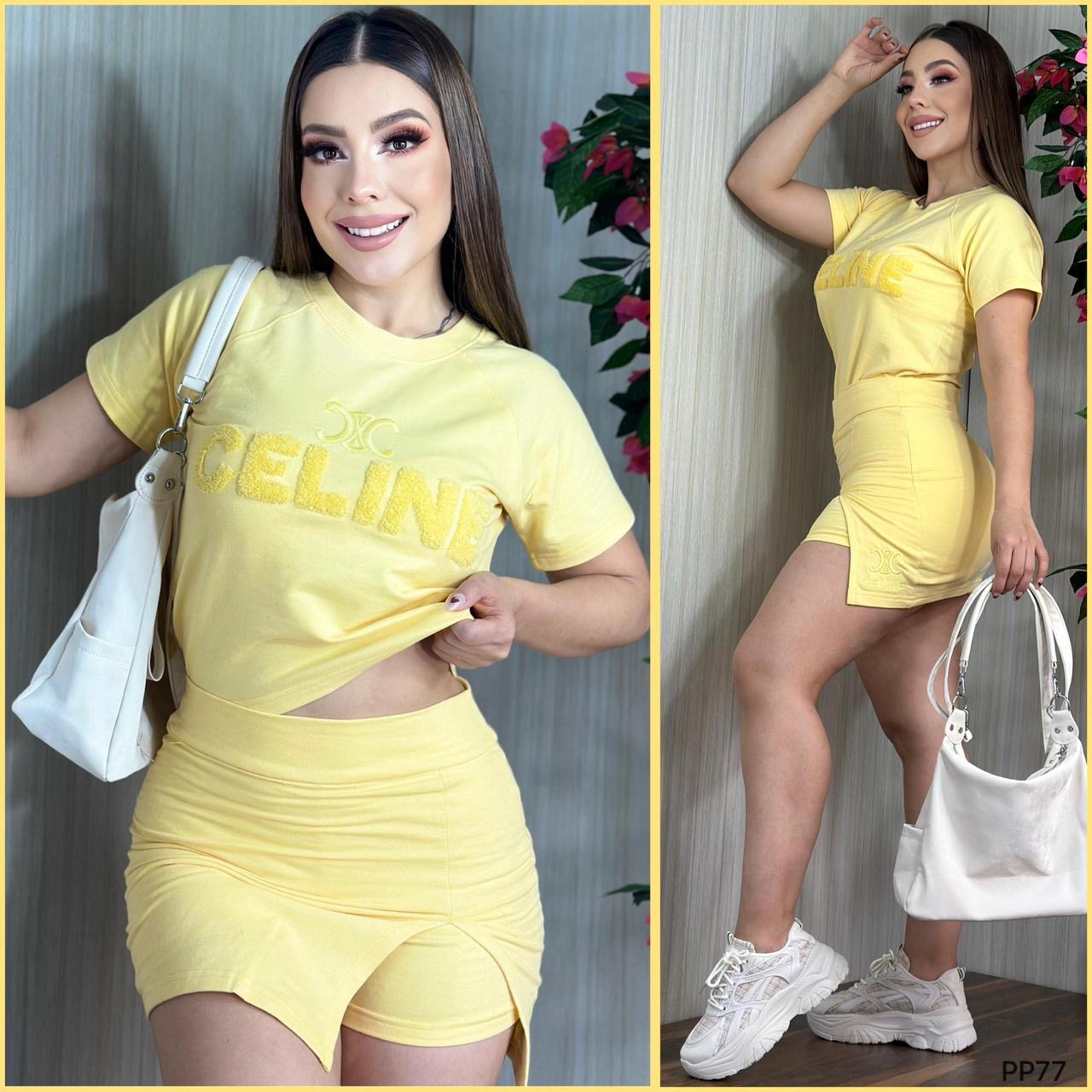 PP77- Short Falda Set