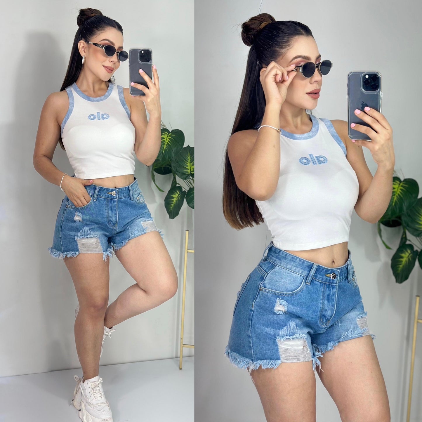 Blouses - crop - regular - oversized