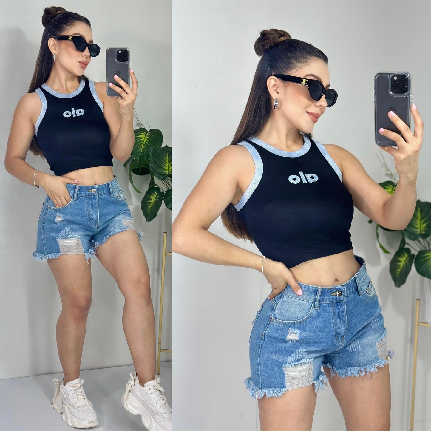 Blouses - crop - regular - oversized