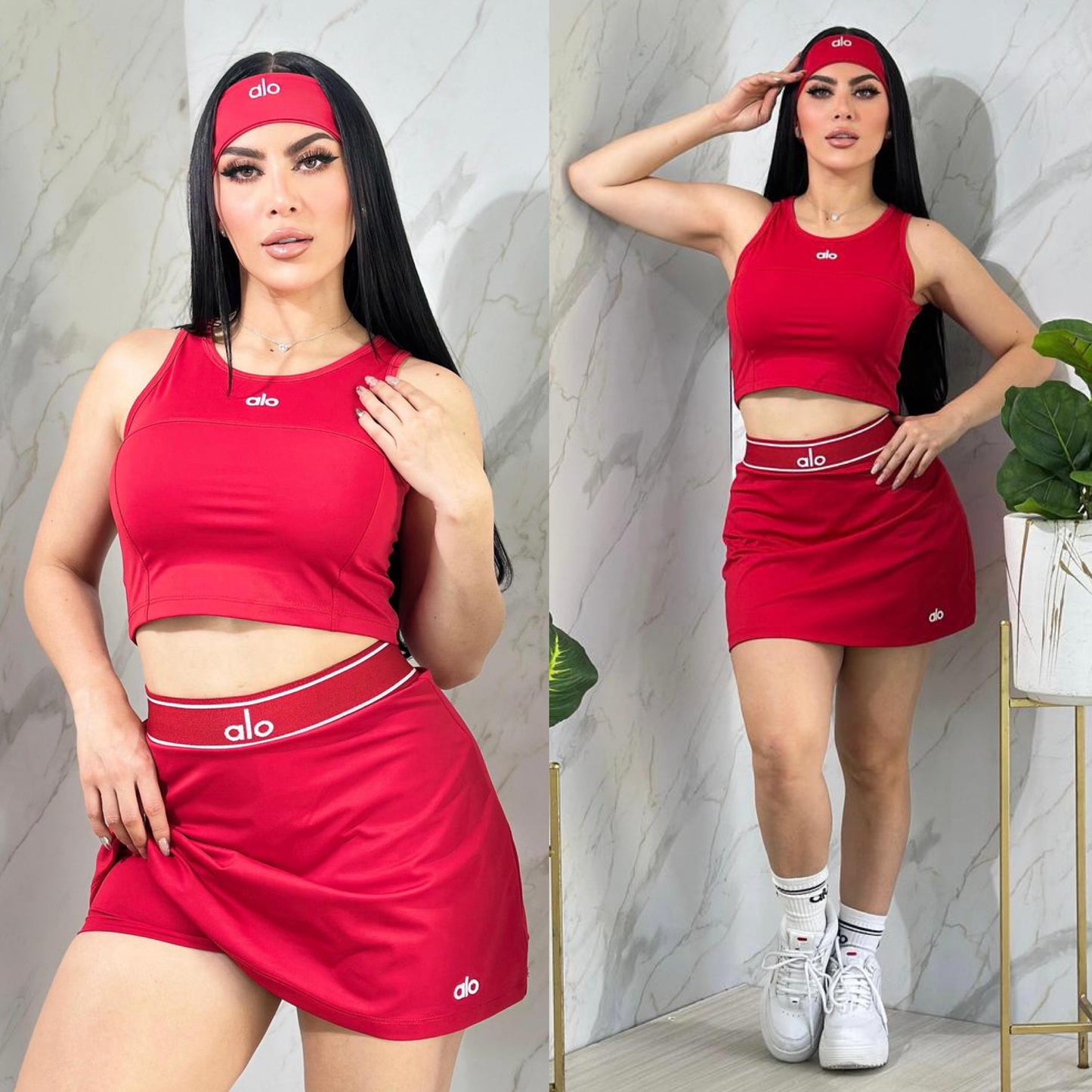 DJ39- 4 Pieces Skort Al0 Set