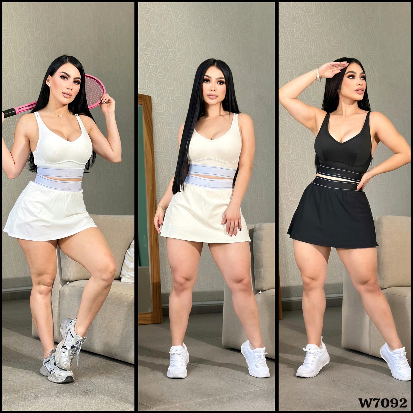 W7092- Skort Al0 Set