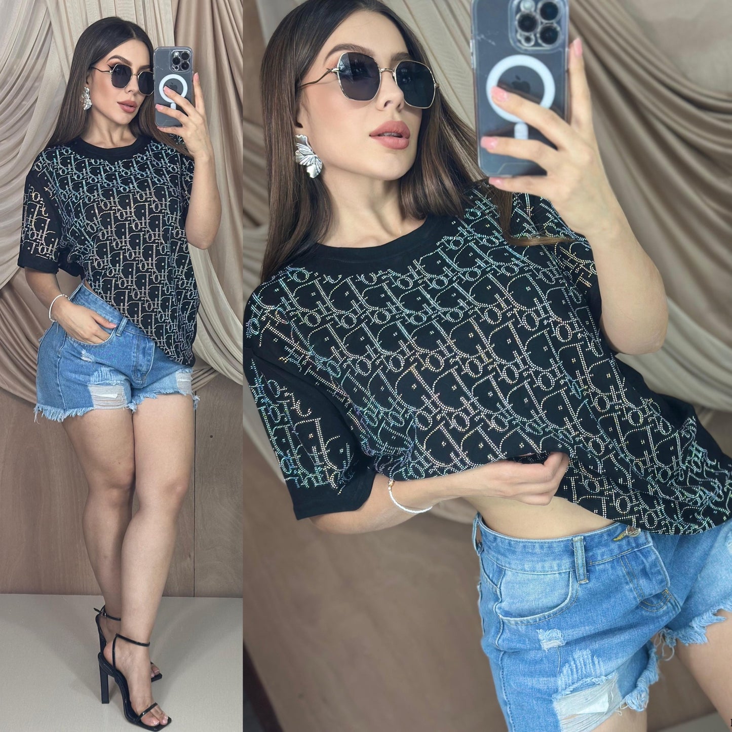 Blouses - crop - regular - oversized