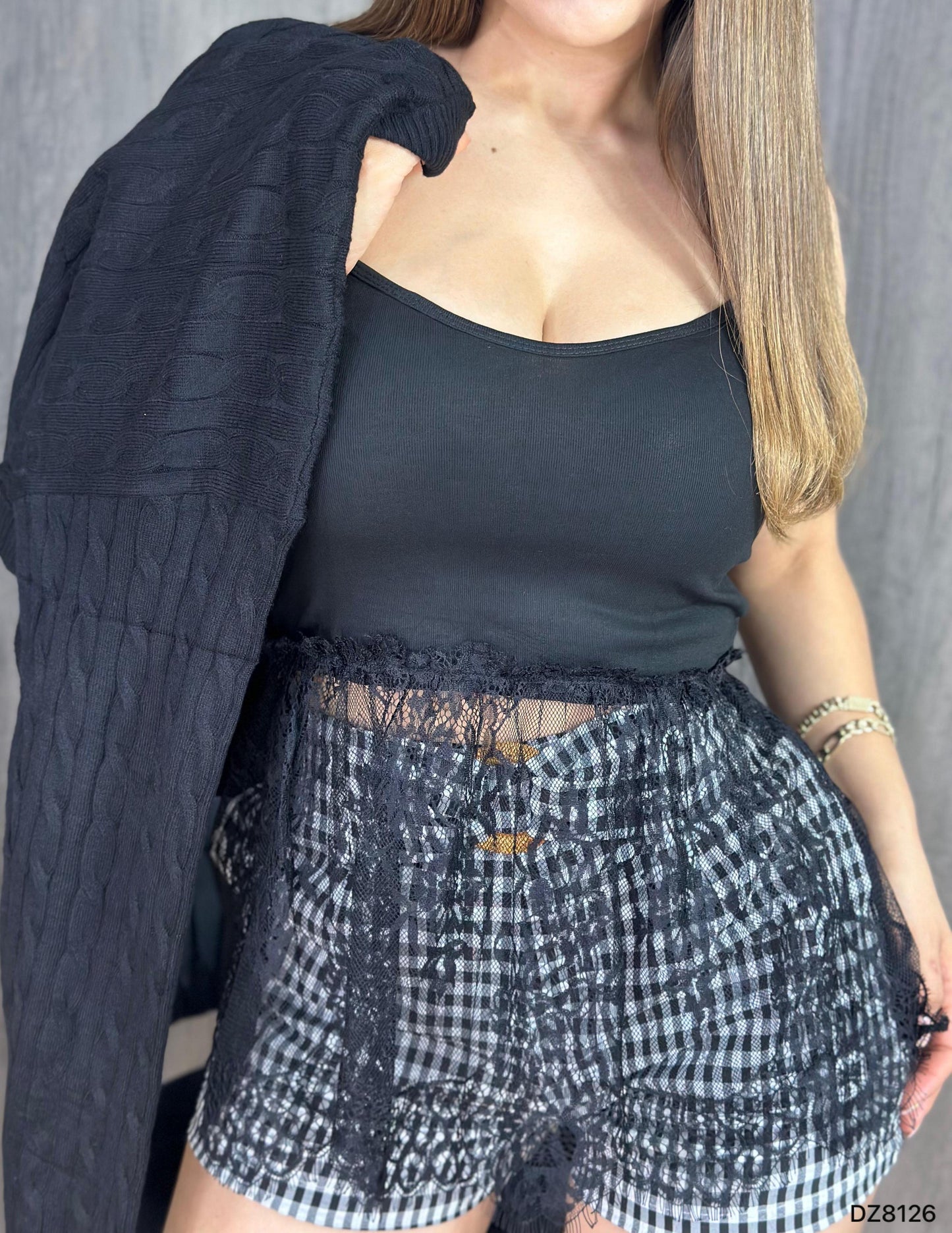 Crocheted sweater - 2 pieces