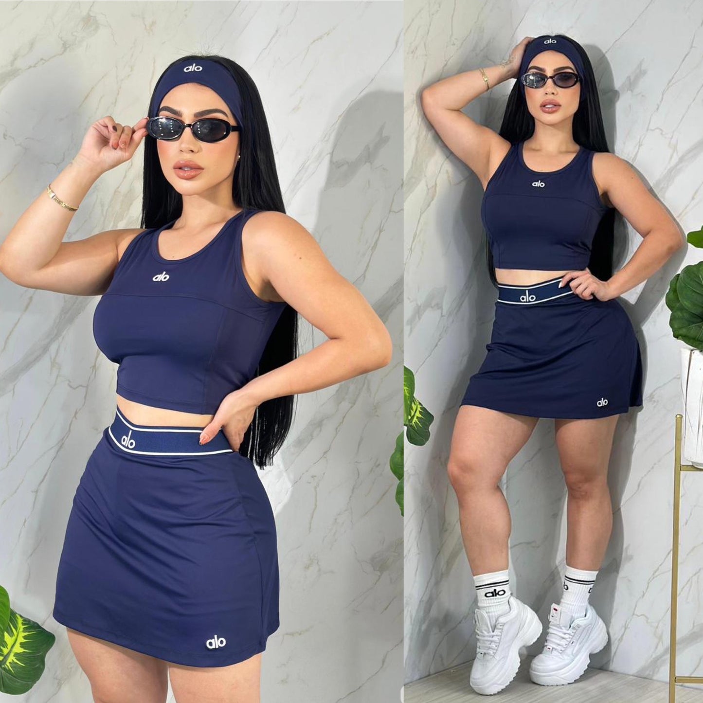 DJ39- 4 Pieces Skort Al0 Set