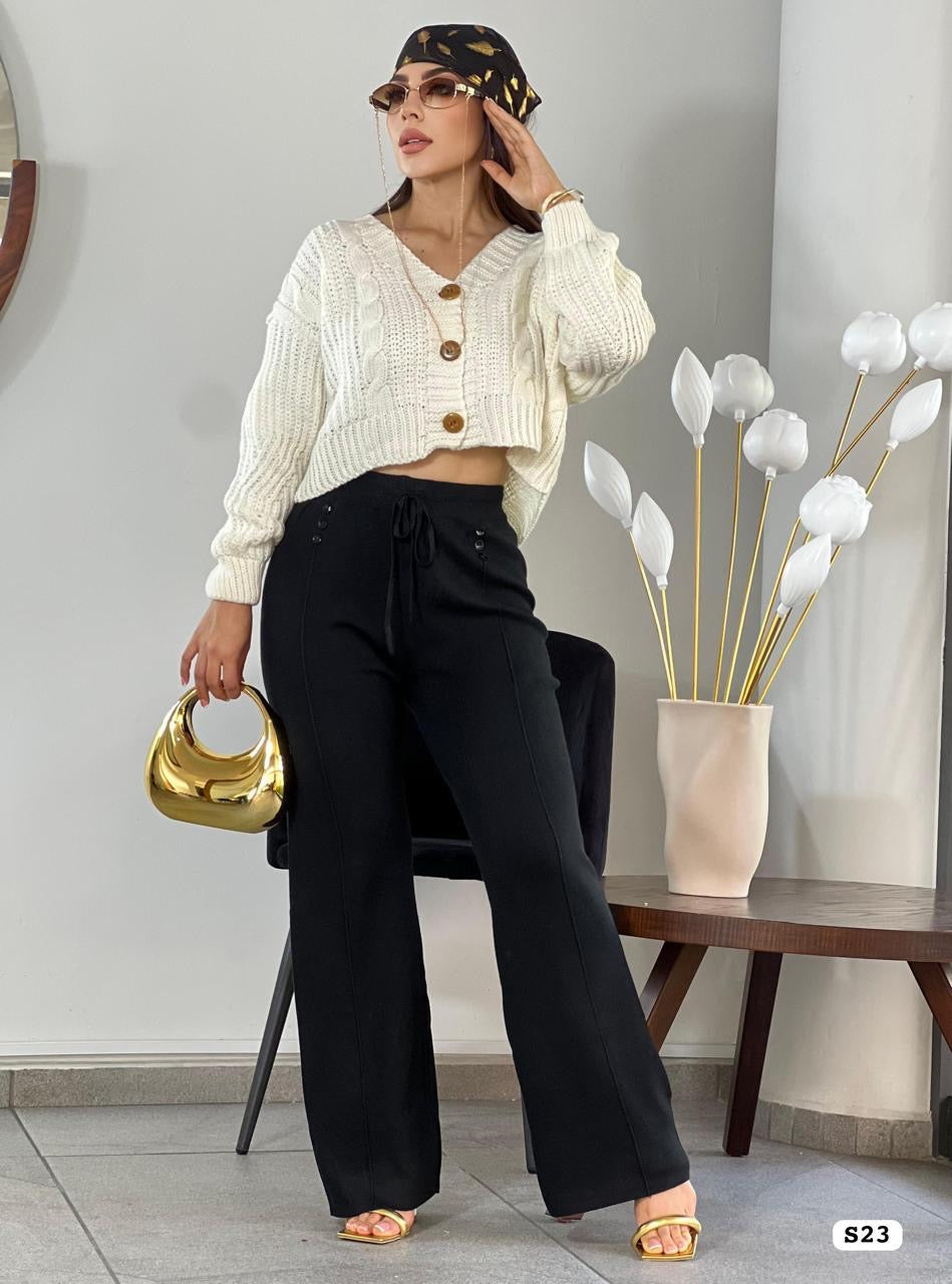 Fashion cropped oversized sweater