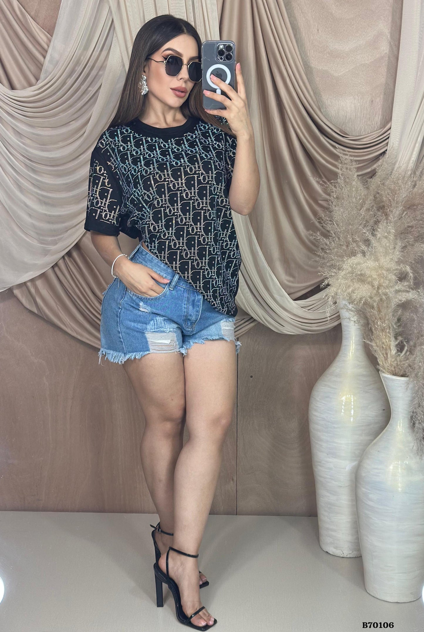 Blouses - crop - regular - oversized
