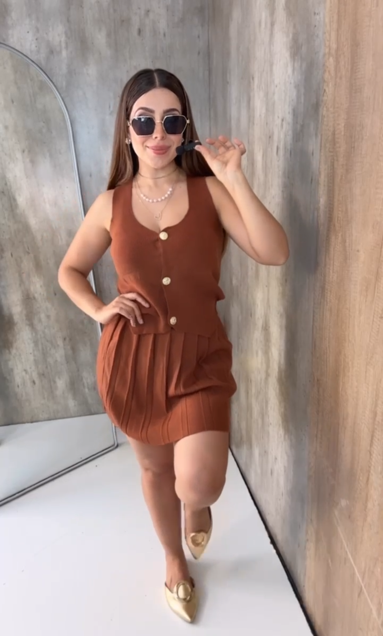 DFK5- Knit Skirt Set