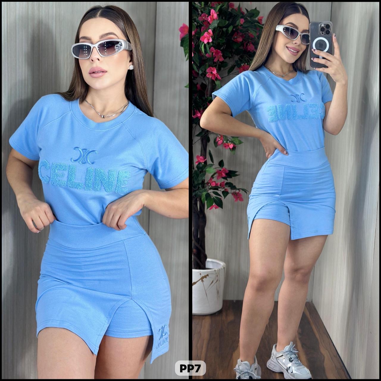 PP77- Short Falda Set