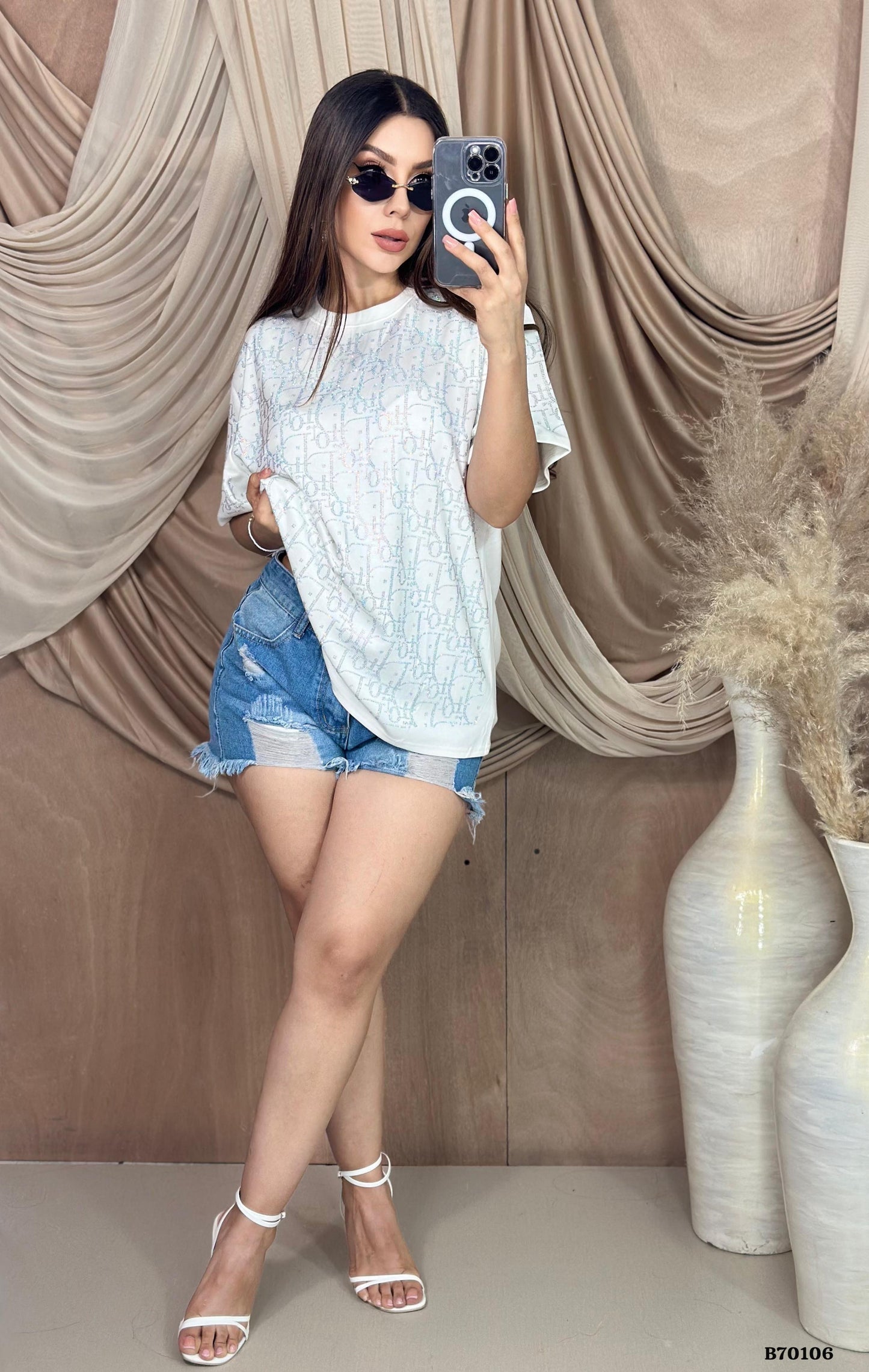 Blouses - crop - regular - oversized
