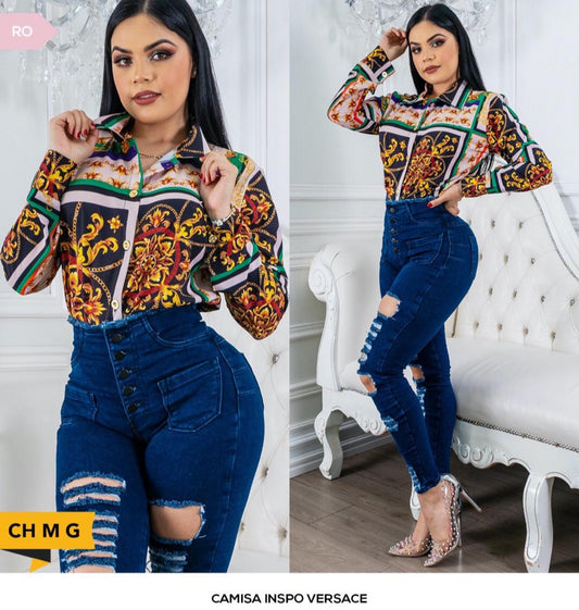 Camisa inspo Versace