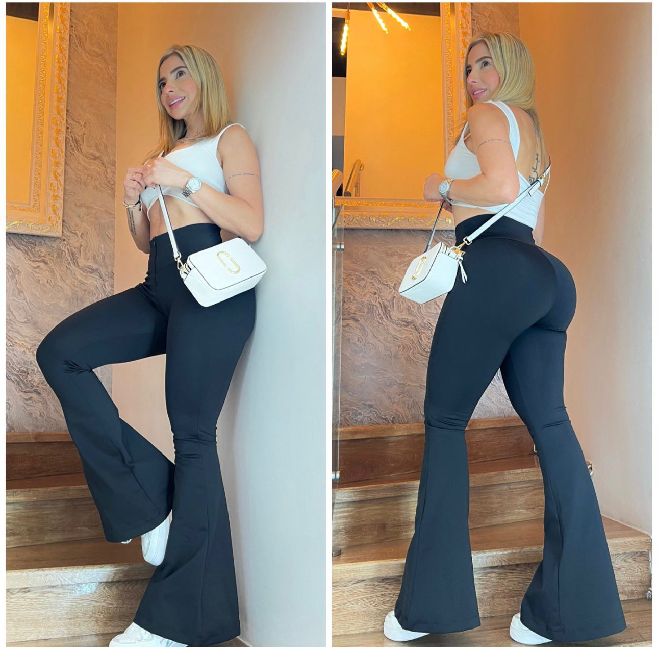 Leggings Bota Campana con cierre