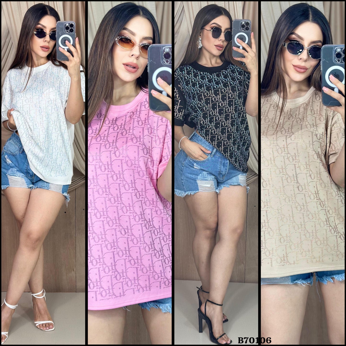 Blouses - crop - regular - oversized