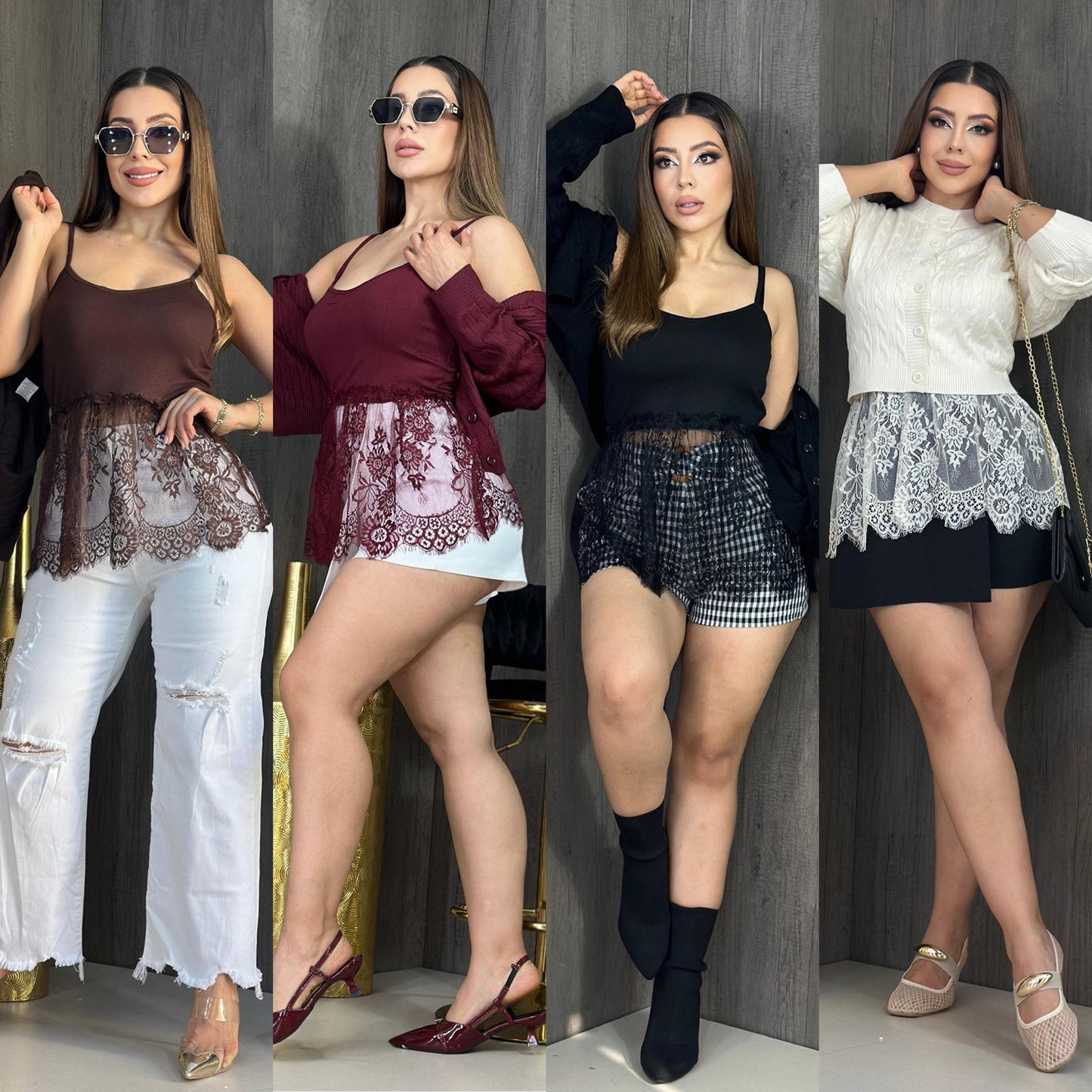 Crocheted sweater - 2 pieces