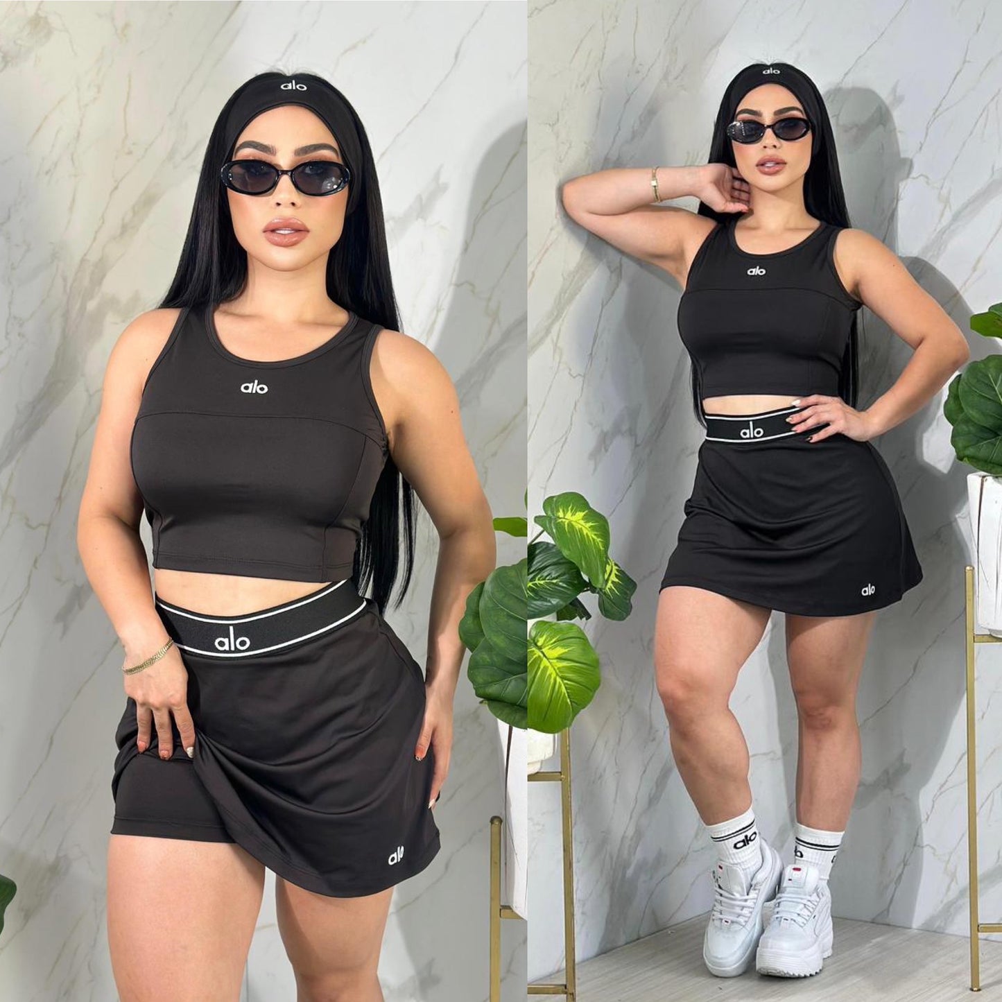 DJ39- 4 Pieces Skort Al0 Set
