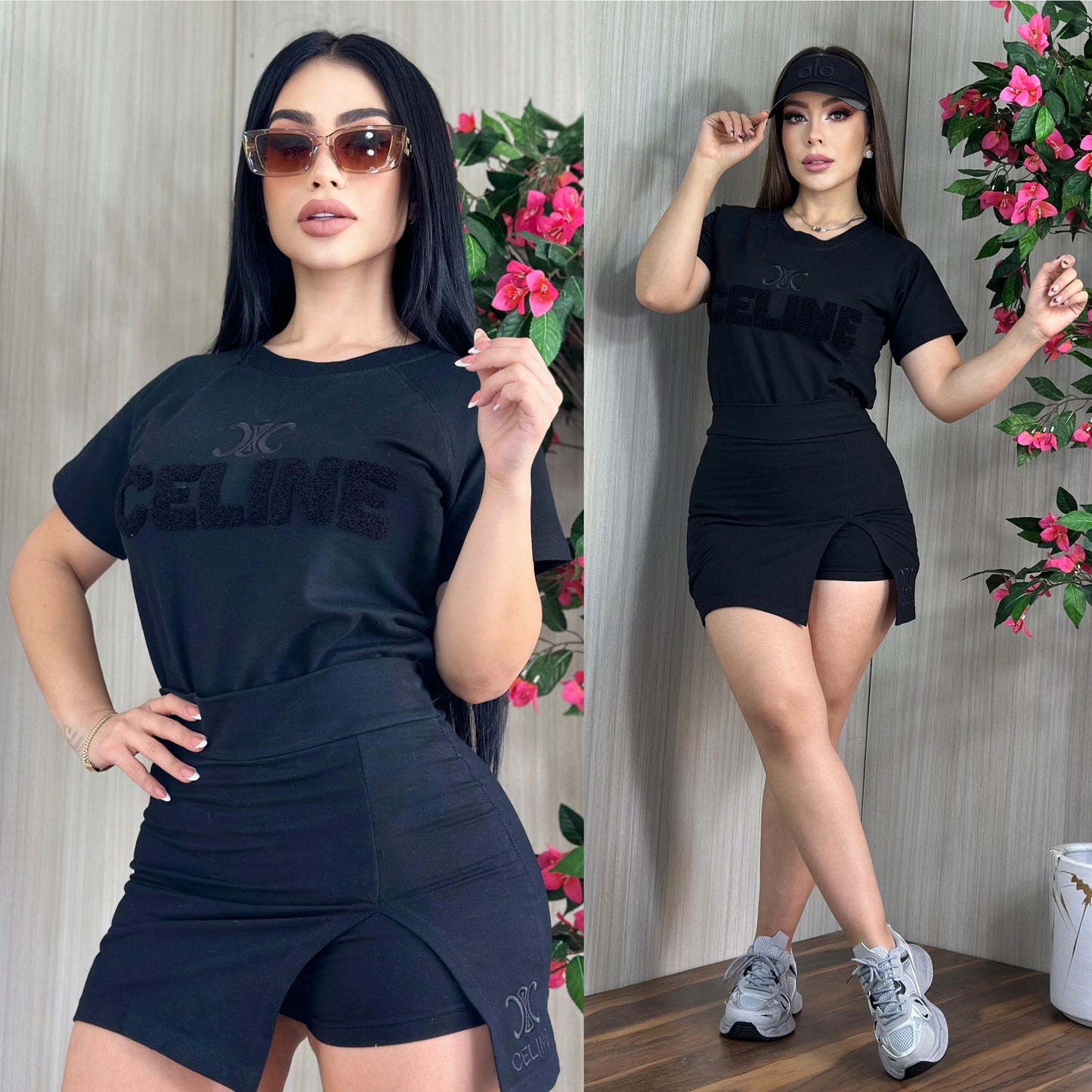 PP77- Short Falda Set